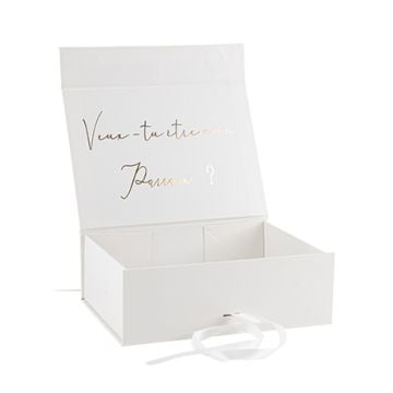 Schachtel Geschenk "Veux-tu être mon Parrain?"