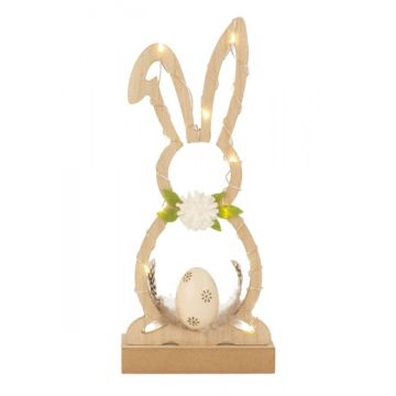 Wooden Easter bunny with Led