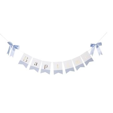 Girlande Taufe - Blau