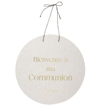 Pancarte "Bienvenue à ma Communion"