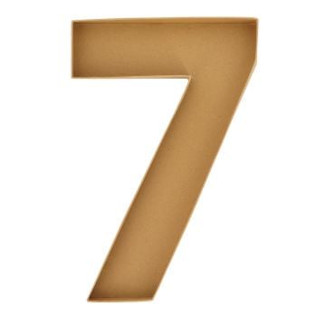 Plateau en carton - Chiffre "7" 40cm