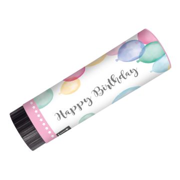 Canon à confettis - Happy Birthday (2pcs)
