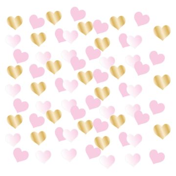 Confetti Heart Pink / Gold
