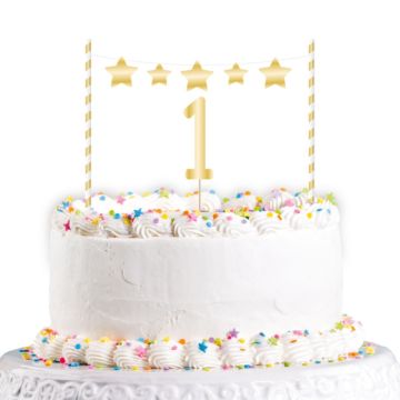 Cake decoration - 1 year (2pcs)