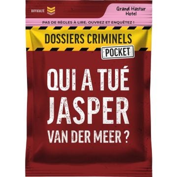 Dossiers Criminels Pocket -  #3 Qui a tué Jasper van dr Meer?