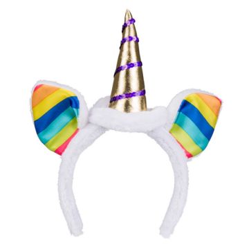 Multicolored unicorn headband