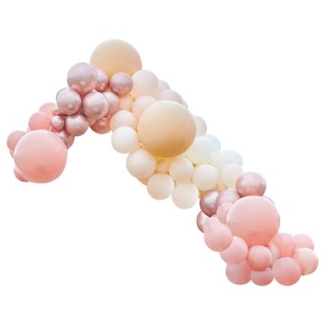 Arche de ballons Luxe Peach (205 pcs)