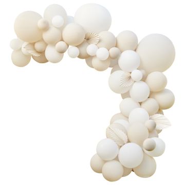 Arche de Ballons - Blanc Nude (80pcs)