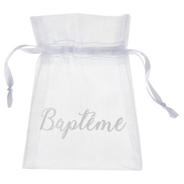 Pochettes "Baptême" (6 pièces) - Blanc