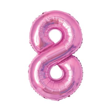 Balloon Chiffre Alu 40cm Pink - 8
