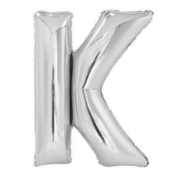 Folienballon Buchstaben K Silber 40cm