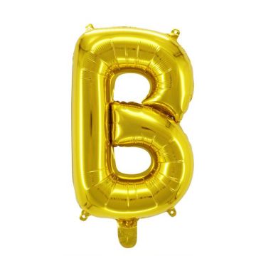 Folienballon Buchstaben B Gold 75cm