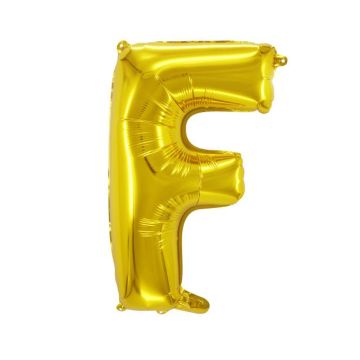 Folienballon Buchstaben F Gold 75cm