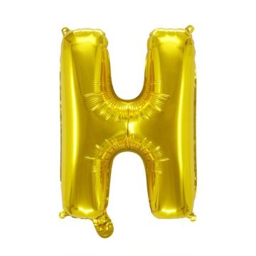 Folienballon Buchstaben H Gold 80cm