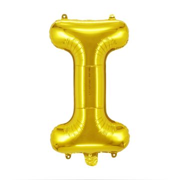 Folienballon Buchstaben I Gold 80cm