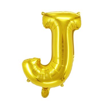Folienballon Buchstaben J Gold 75cm