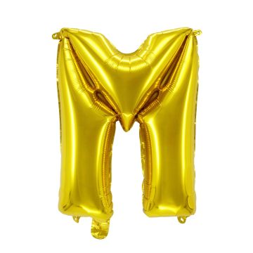 Folienballon Buchstaben M Gold 80cm