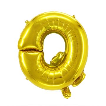Folienballon Buchstaben Q Gold 40cm
