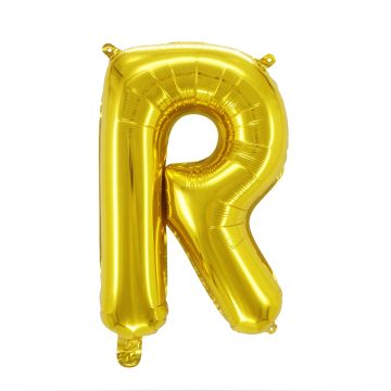 Folienballon Buchstaben R Gold 80cm
