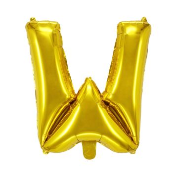 Folienballon Buchstaben W Gold 75cm