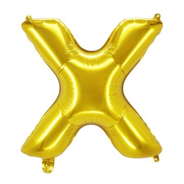Folienballon Buchstaben X Gold 75cm
