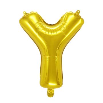 Folienballon Buchstaben Y Gold 40cm