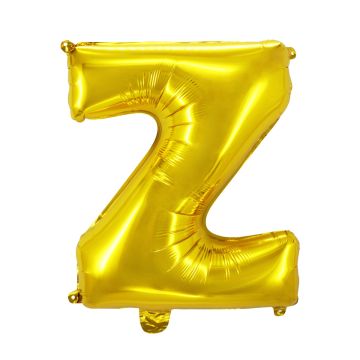 Folienballon Buchstaben Z Gold 75cm