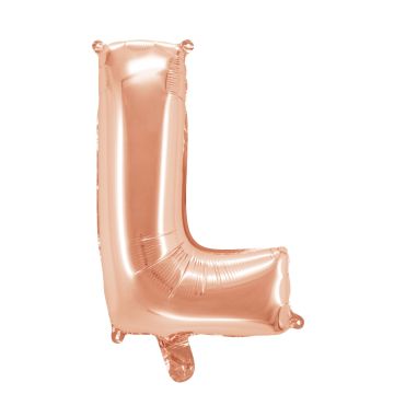 Balloon Letter Alu 80cm Rosegold - L