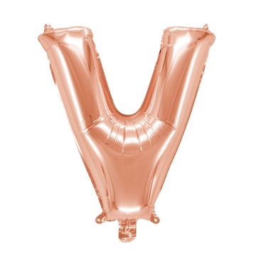 Balloon Letter Alu 40cm Copper - V