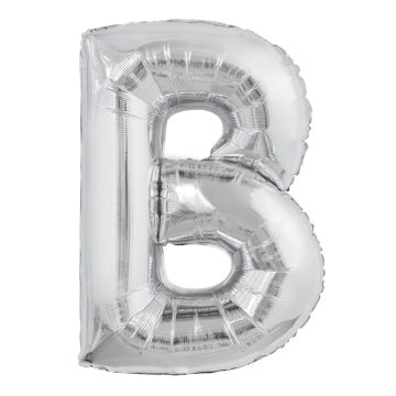 Folienballon Buchstaben B Silber 80cm
