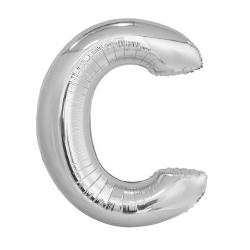Folienballon Buchstaben C Silber 80cm