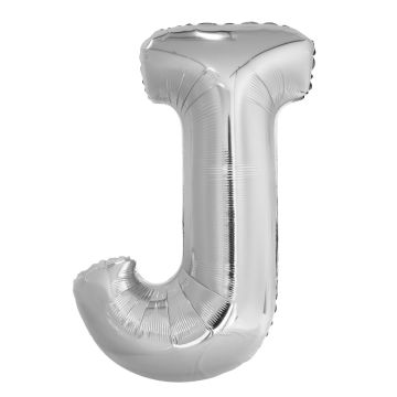 Folienballon Buchstaben 75cm Silber - J