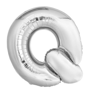 Folienballon Buchstaben Q Silber 80cm