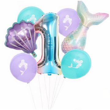 Luftballon-Set - Meerjungfrau - 1