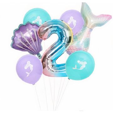 Luftballon-Set - Meerjungfrau - 2