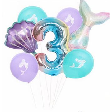Luftballon-Set - Meerjungfrau - 3