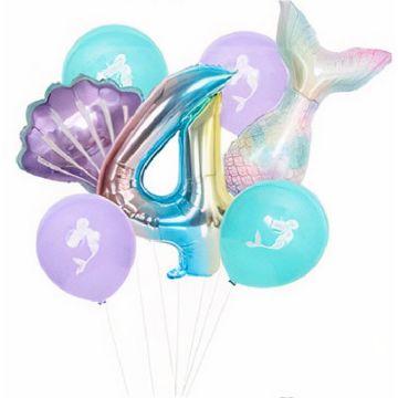 Luftballon-Set - Meerjungfrau - 4