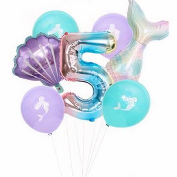 Luftballon-Set - Meerjungfrau - 5