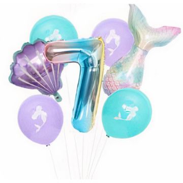 Luftballon-Set - Meerjungfrau - 7