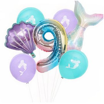Luftballon-Set - Meerjungfrau - 9