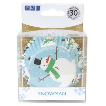 Cupcake cases - Snowman