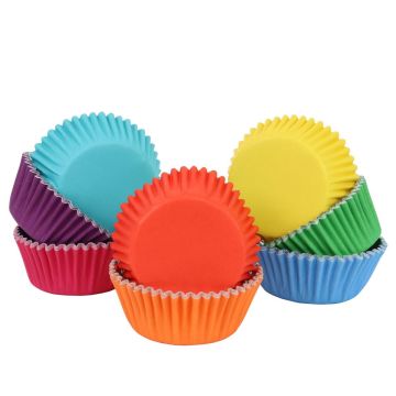 Cupcake cases - Rainbow (100pcs)