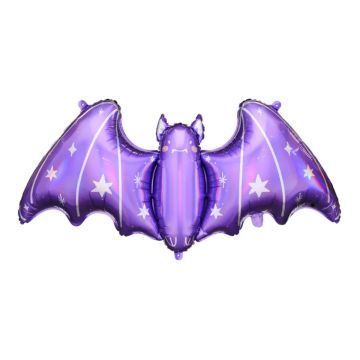 Alu-Ballon - Fledermaus Violett (119cm)