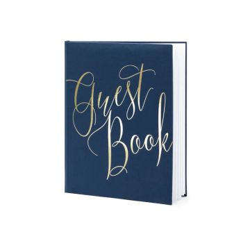 Gästebuch "Guest Book" blau