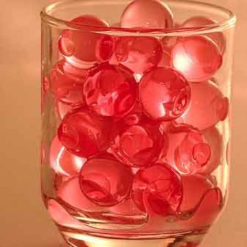 Perles d'eau - Rouge
