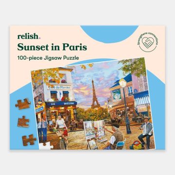 Puzzle 100 pièces - Sunset in Paris