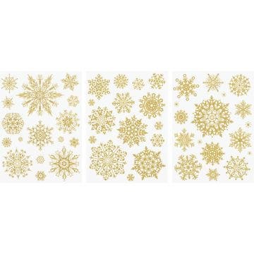 Window stickers - Gold crystals