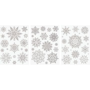 Window stickers - Silver crystals