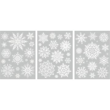 Fenstersticker - Weiße Kristalle
