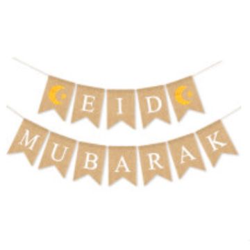 Linen garland - Eid Mubarak 